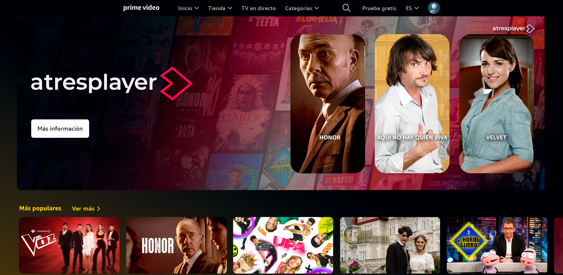 ATRESMEDIA Internacional ha cerrado una alianza con Prime Video para desembarcar en Mxico su plataforma de vdeo atresplayer