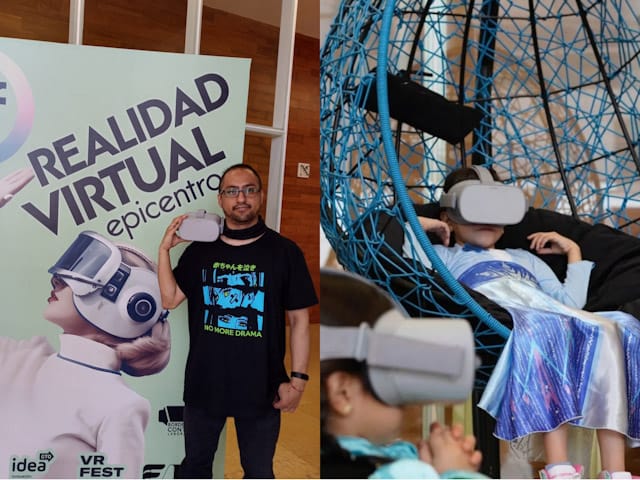Sebastian, encargado del epicentro de realidad virtual en el GIFF