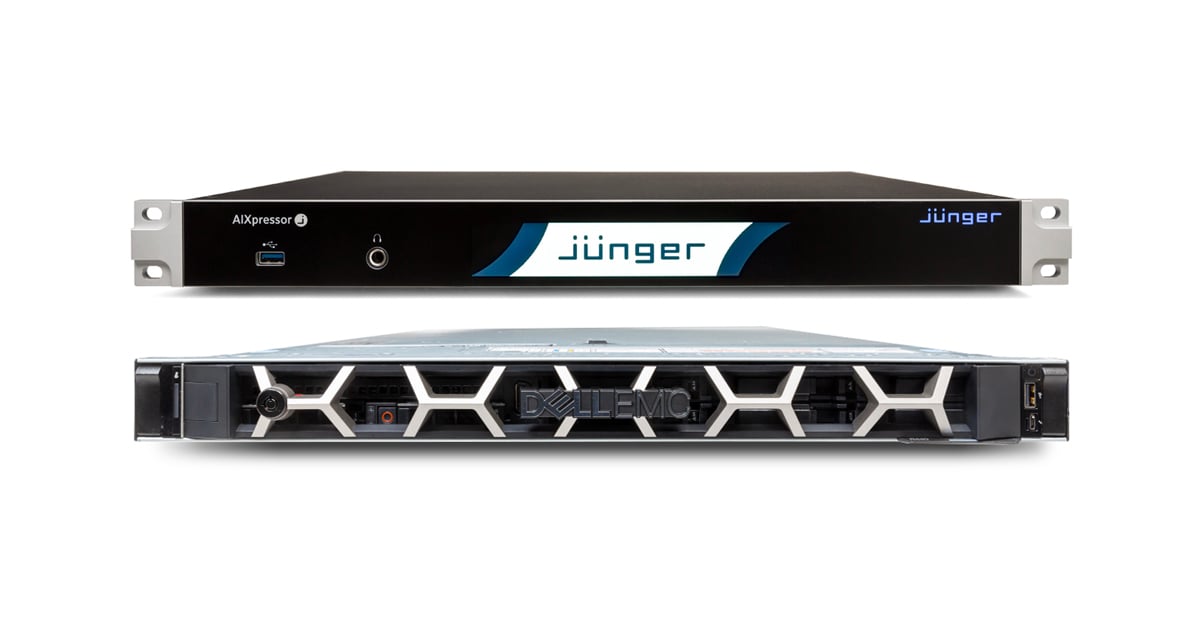Caractersticas anunciadas para la plataforma de procesamiento Jnger Audio flexAI, que incluye tanto los productos AIXpressor como flexAIserver de la compaa