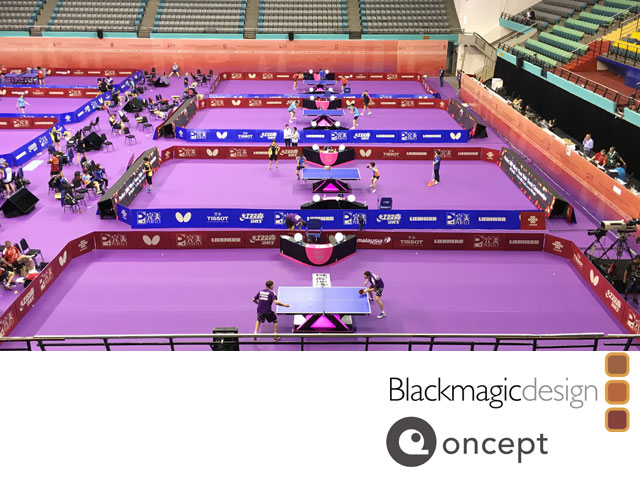 Blackmagic se luci en la transmisin del Mundial de Tenis de Mesa