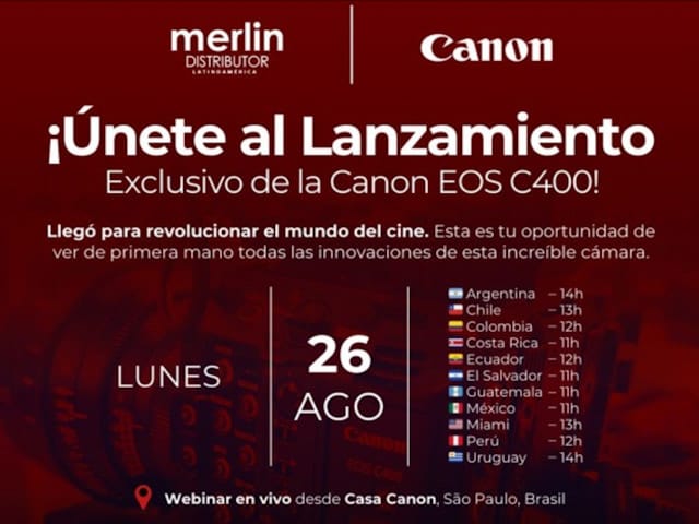 Canon lanza en Amrica Latina su nueva EOS C400