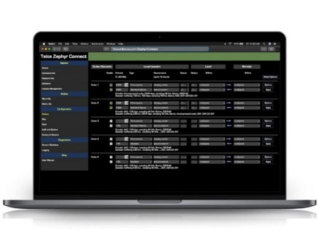 Telos Alliance presenta el gateway multi-cdec del software Telos Zephyr Connect