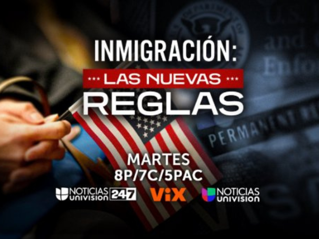 Newsline Report - OTT - Noticias Univision presenta el especial en vivo Inmigracin: Las Nuevas Reglas por ViX