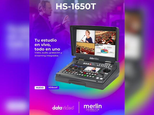 Newsline Report - Tecnolog�a - Datavideo lanza el HS-1650T, su estudio port�til de 4 canales para producci�n en vivo