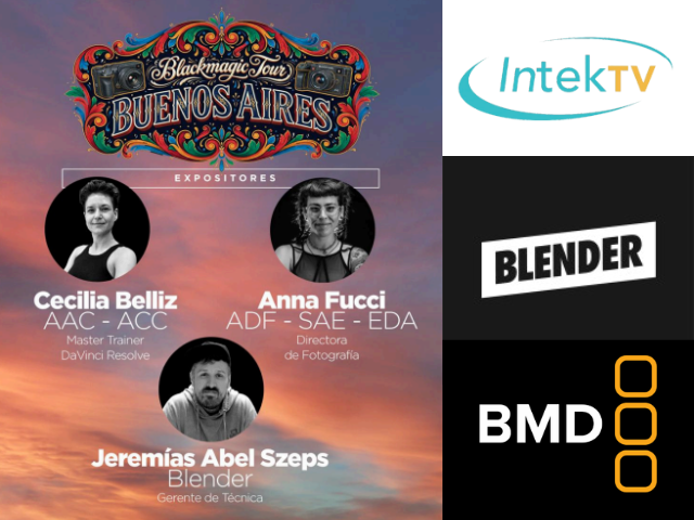 Newsline Report - Negocios - IntekTV y Blackmagic Design refuerzan su alianza con el Blackmagic Tour Buenos Aires 2026