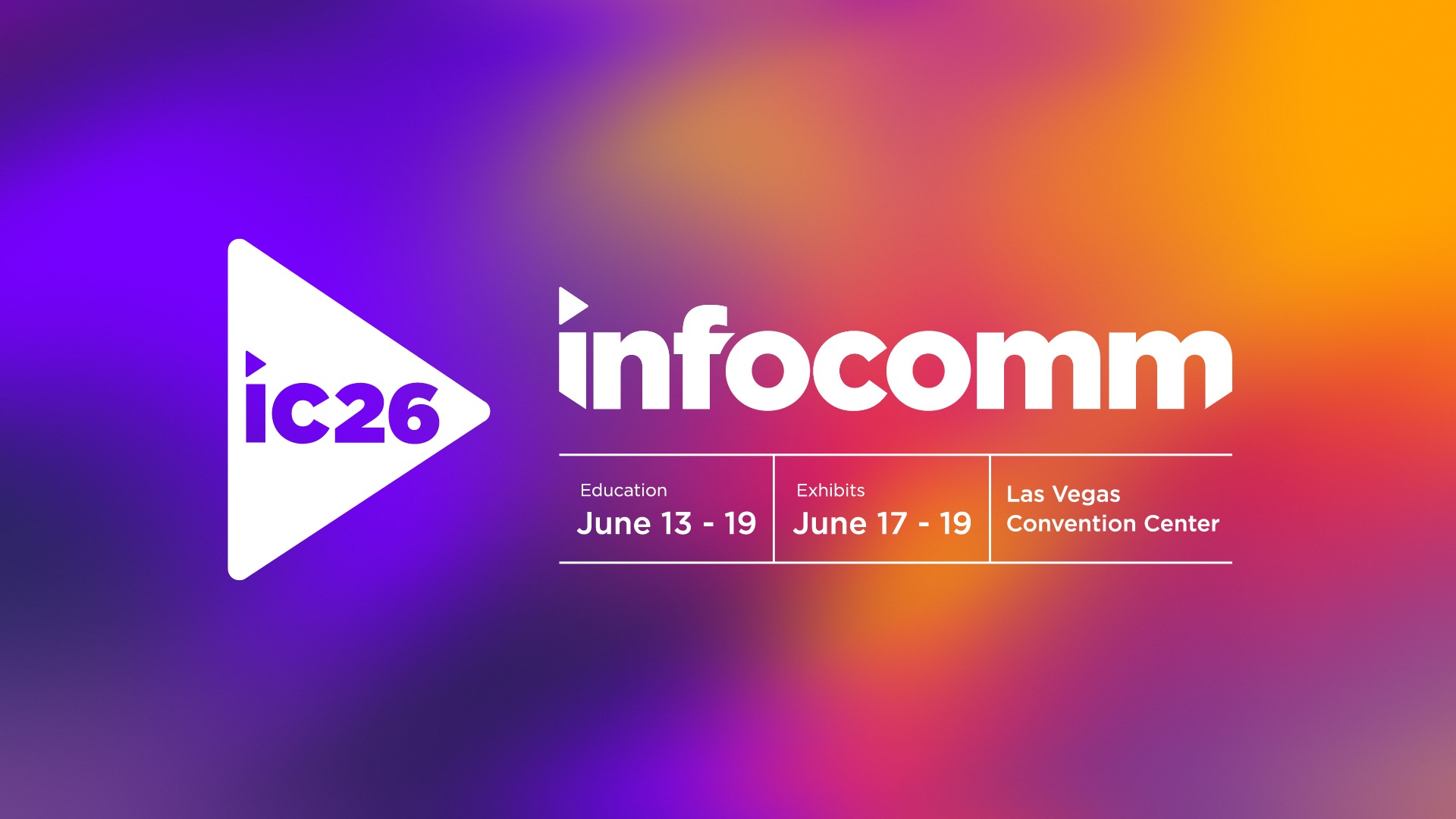 InfoComm las Vegas 2026