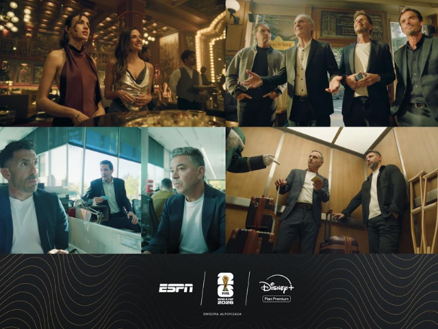 Newsline Report - Plataformas - ESPN Argentina re�ne a sus principales figuras en campa�a rumbo al Mundial 2026