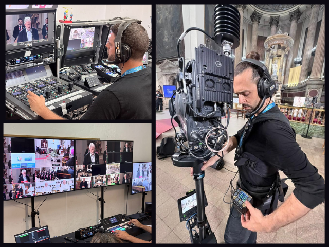 Newsline Report - Tecnolog�a - AEQ participa en la producci�n audiovisual de un acto del Papa Le�n XIV en Barcelona