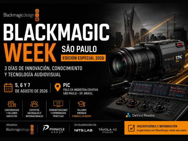 Newsline Report - Tecnolog�a - Blackmagic Week Sao Paulo 2026: tres d�as de innovaci�n y capacitaci�n