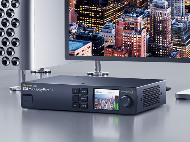 Newsline Report - Tecnologa - Blackmagic lanz el nuevo Teranex Mini SDI to DisplayPort 8K HDR