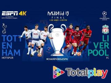 ESPN con las finales de la Champions League y Europe League en vivo y 4K por Totalplay