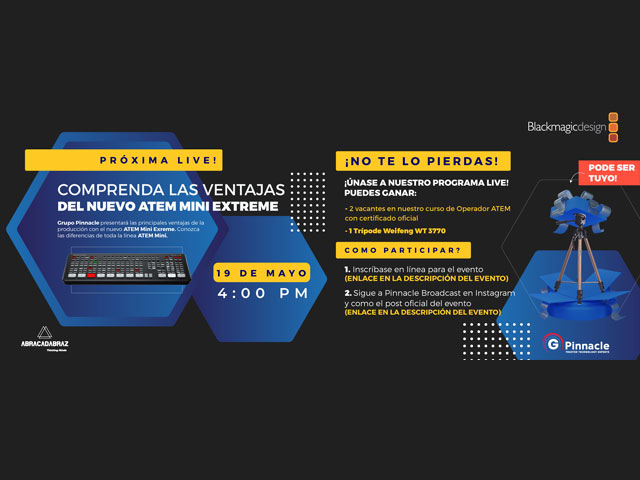 Newsline Report - Tecnologa - Grupo Pinnacle presenta las ventajas del Atem Mini Extreme