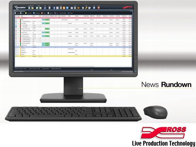 Newsline Report - Tecnologa - Inception News, nuevo NRCS de Ross Video