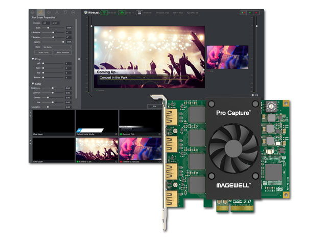 Newsline Report - Tecnologa - La familia Pro Capture de Magewell es compatible con Wirecast 7