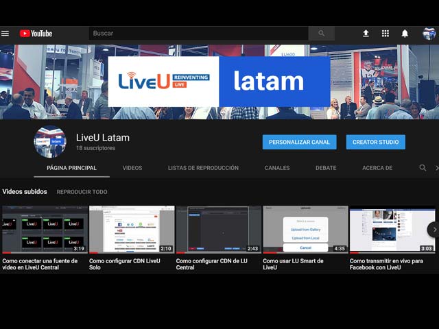Newsline Report - Tecnologa - LiveU Latinoamrica lanz su canal LiveU Latam en Youtube