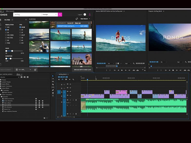 Pond5 lanza add-on para Adobe Premiere CC