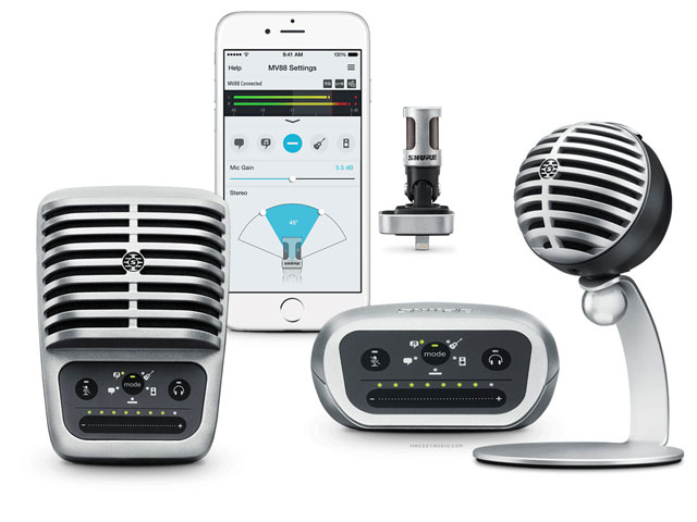 Shure lanza sus nuevos productos digitales MOTIV