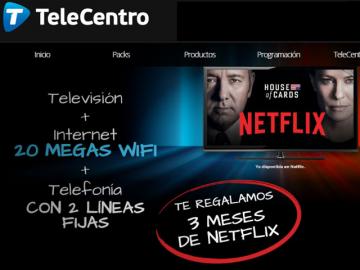 TeleCentro incorpora Netflix a su servicio