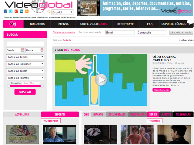 Newsline Report - Contenidos - Videoglobal alcanza 8000 horas de contenidos disponibles
